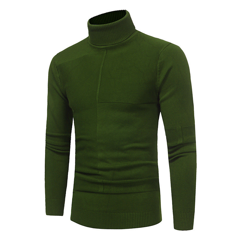 Herren Hochwertiger Rollkragenpullover aus weichem Strick Stilzeits