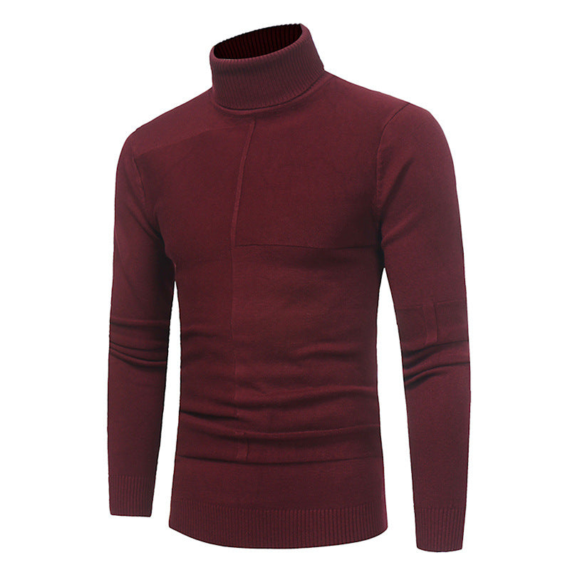 Herren Hochwertiger Rollkragenpullover aus weichem Strick Stilzeits