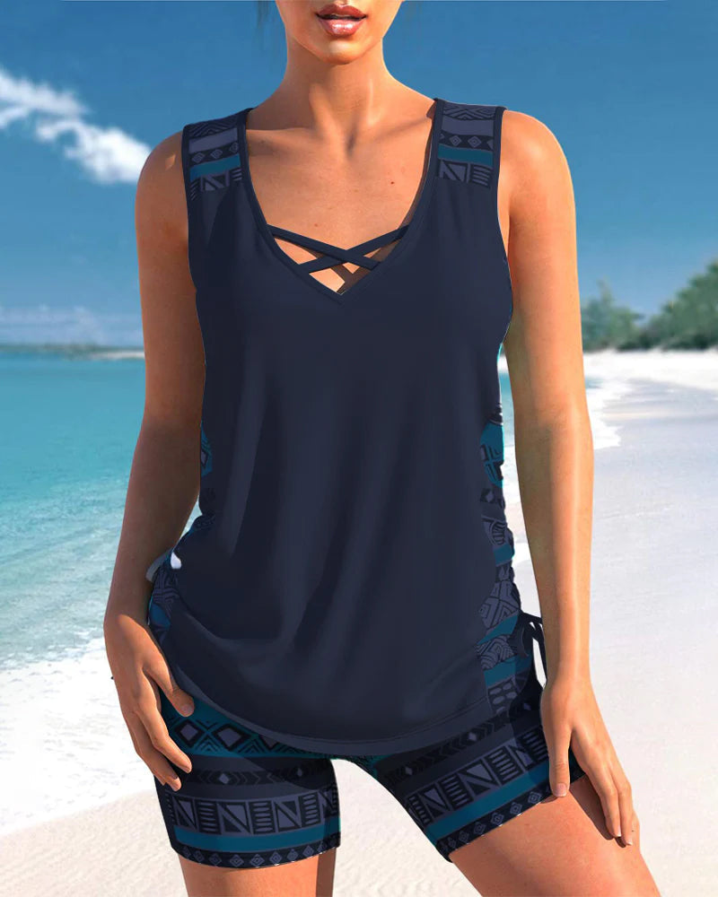 Tankini-Set mit geometrischem Muster - Sharel
