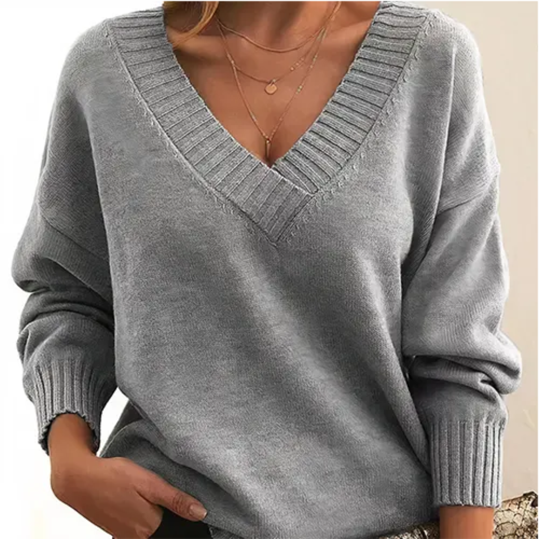 Stilzeits | Pullover Winter V-Ausschnitt für Frauen
