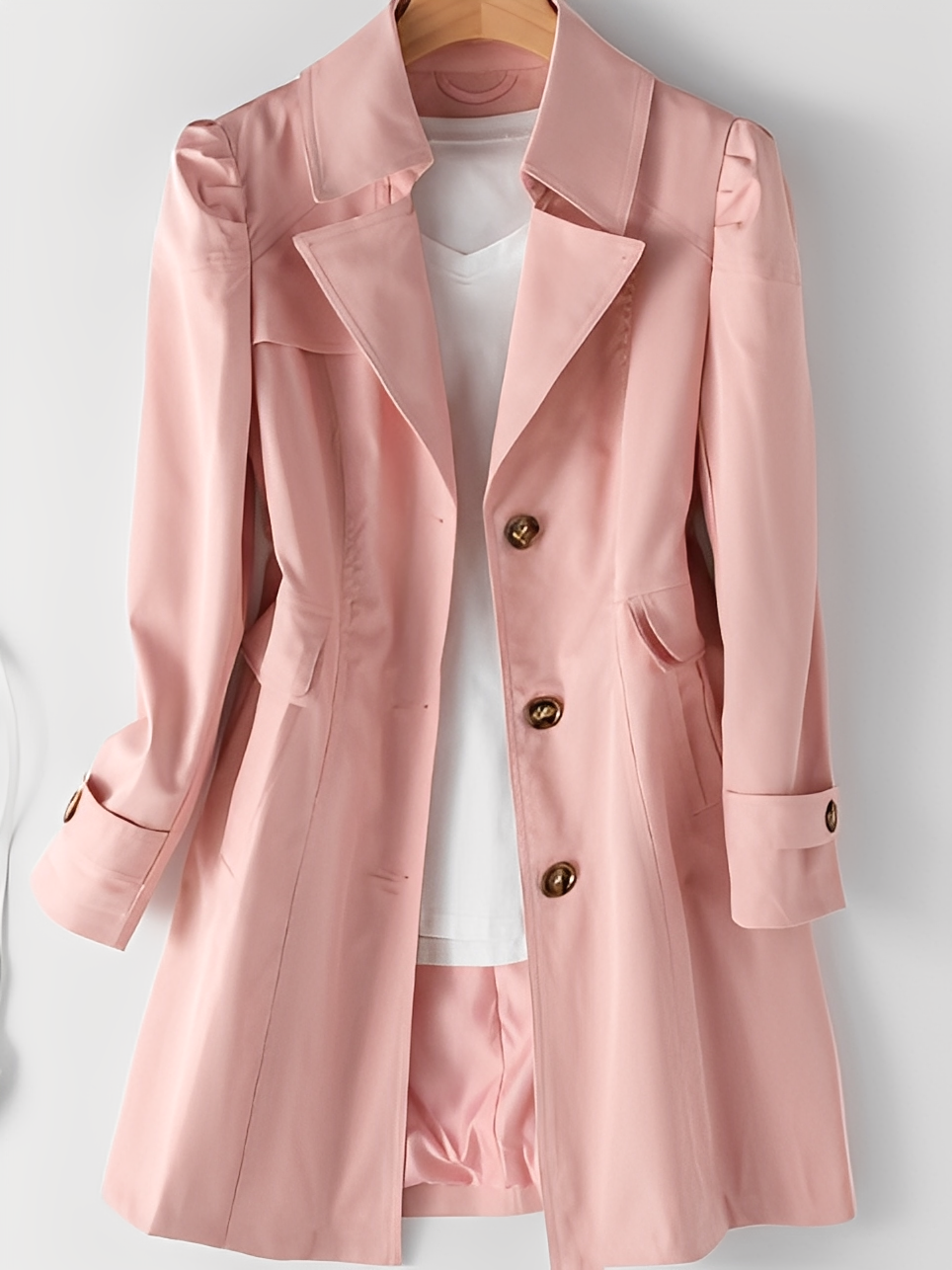 Stilzeits | Lässiger Cashmere-Trenchcoat für Frauen