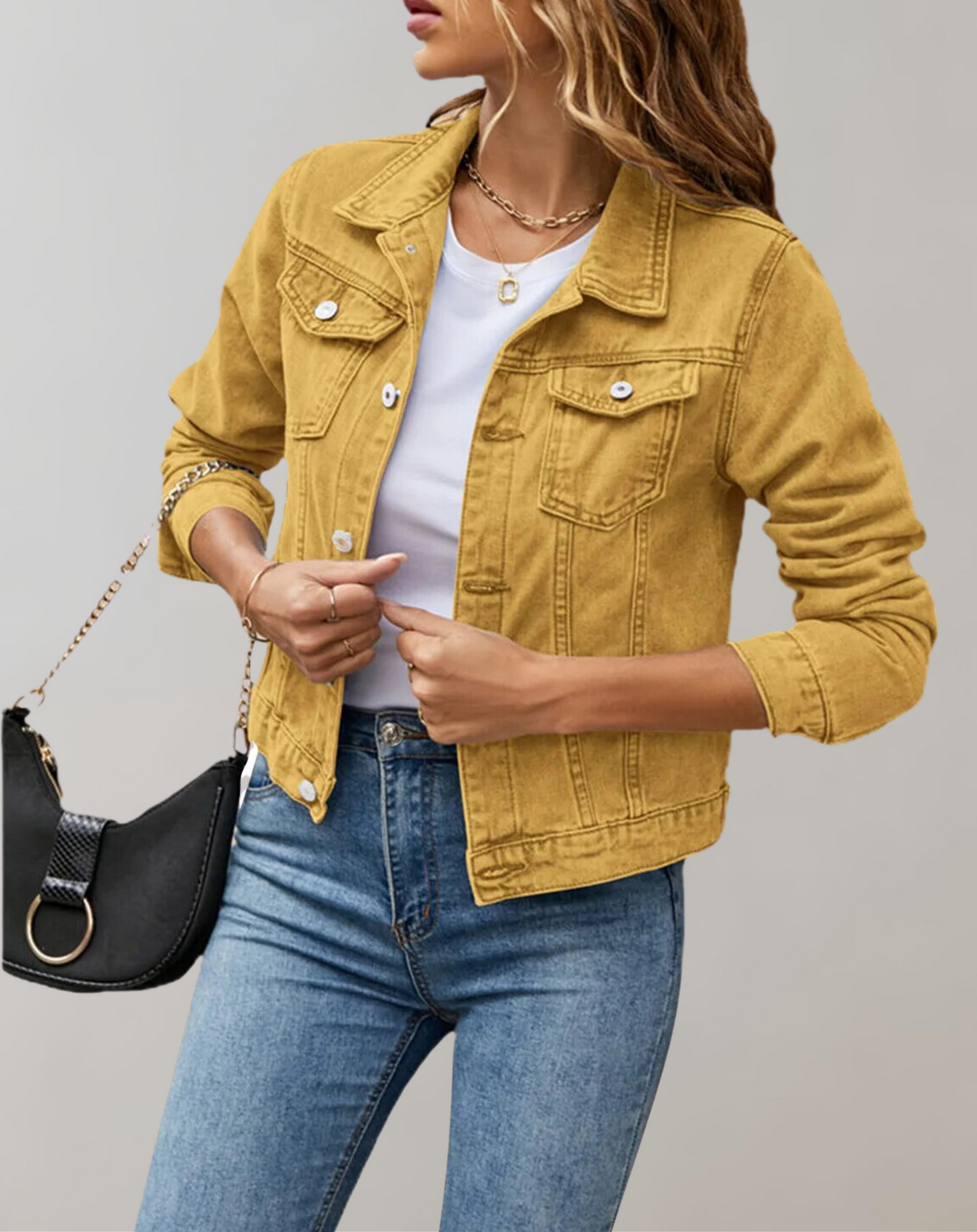 Stilzeits | Lässige Langarmbluse mit Einfacher Kragen für Frauen