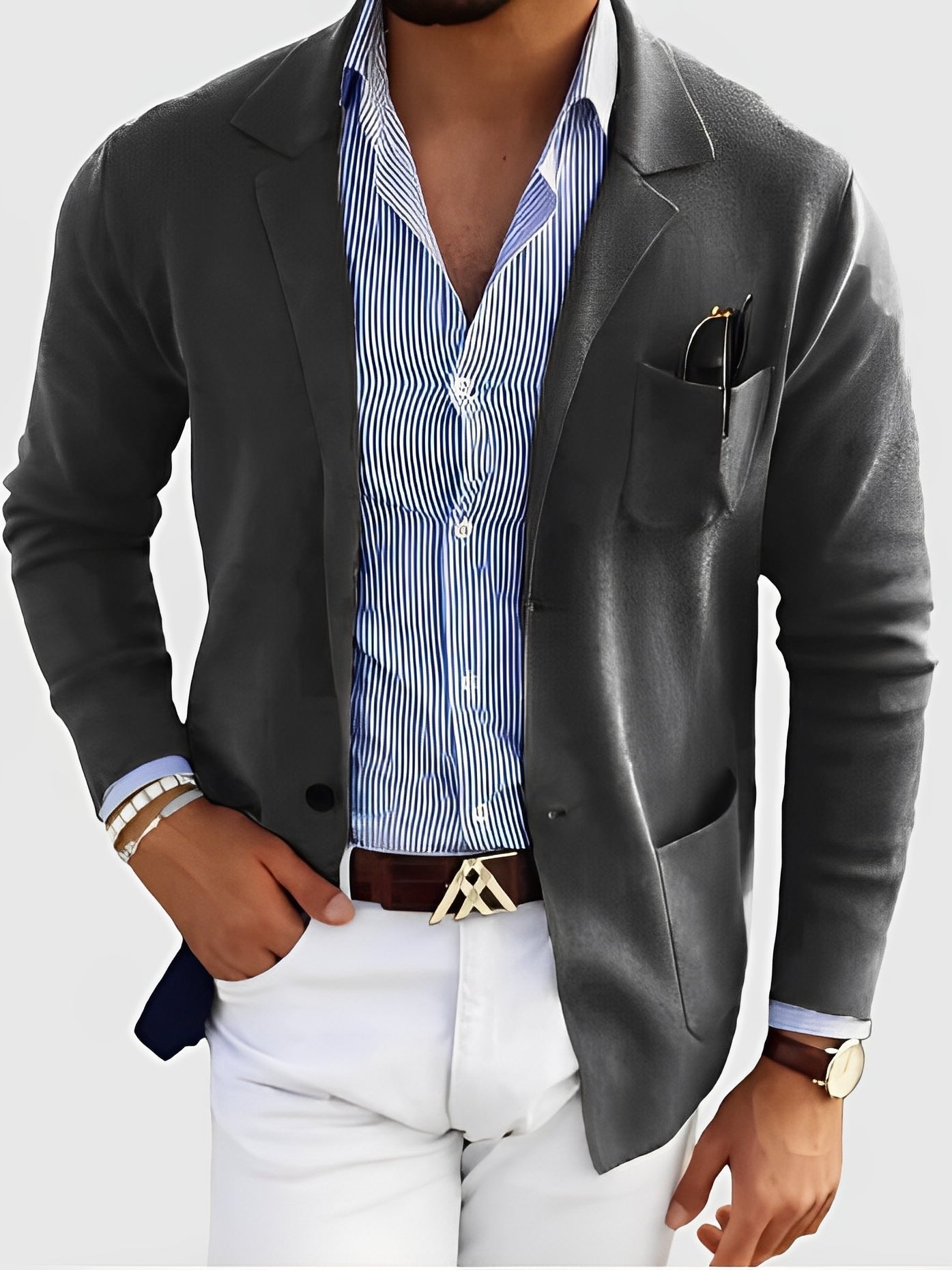 Stilzeits | Eleganter Blazer mit Taschen für Männer