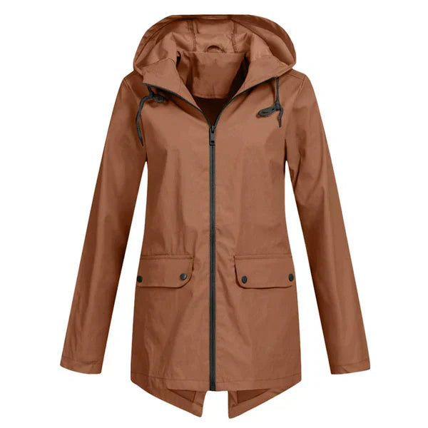 Stilzeits | Trendy Damen Regenjacke mit Kapuze