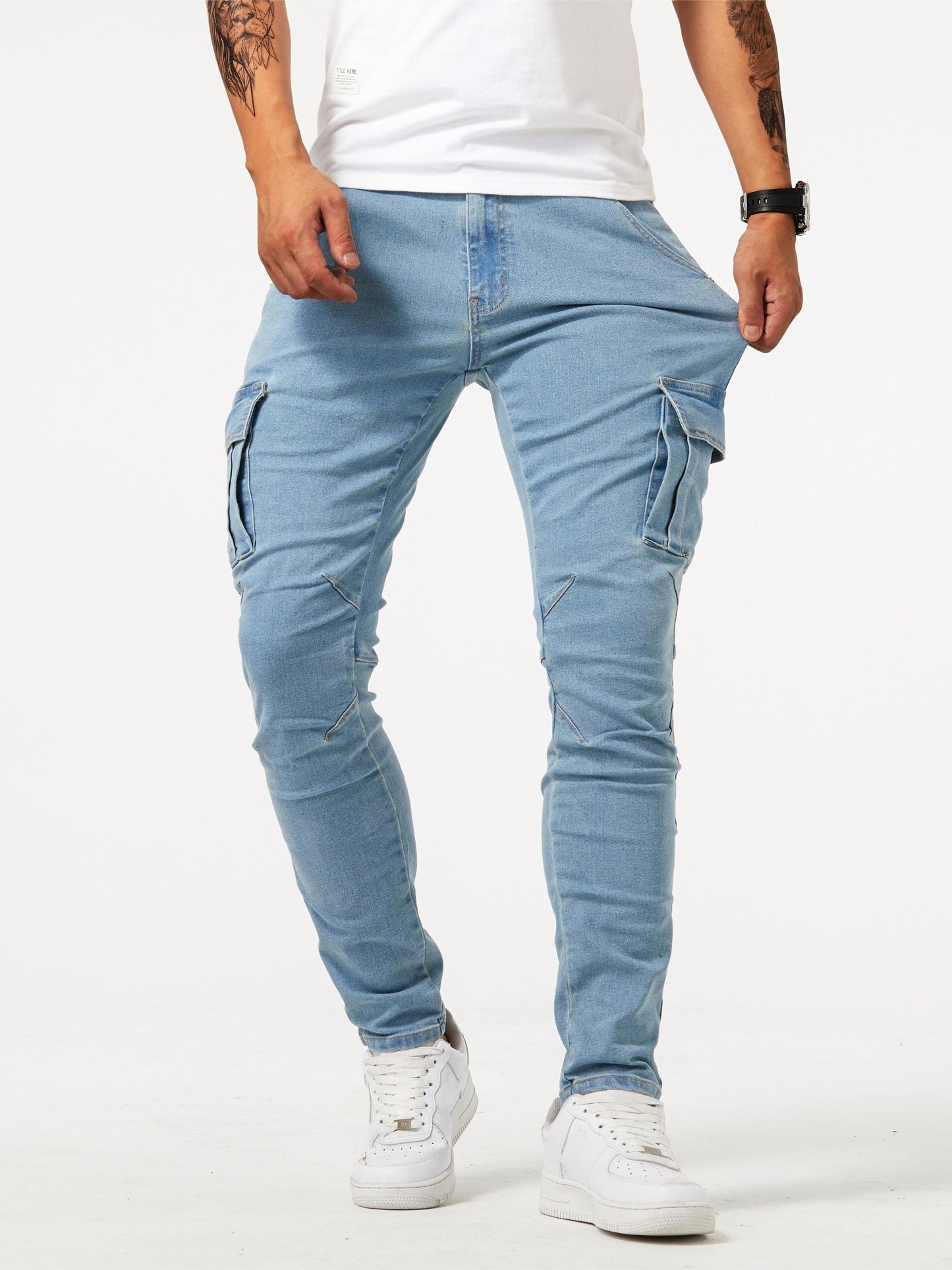 Stylische Herren Cargohose mit Stretchfunktion