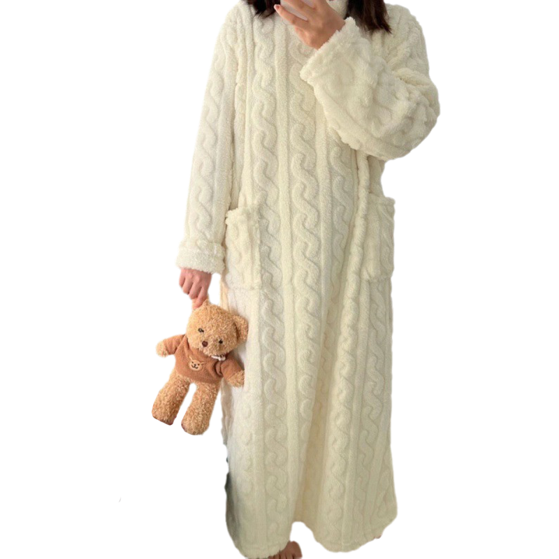 Stilzeits | Winter korallen Samt-Homewear