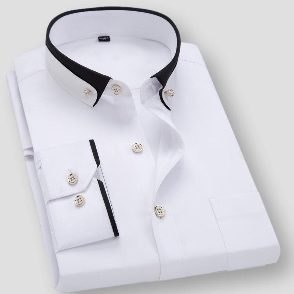 Vylette Langarmhemd aus Madrid, zweifarbig