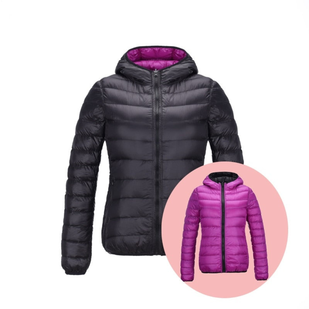 Stilzeits | Reversible Daunenjacke für Frauen