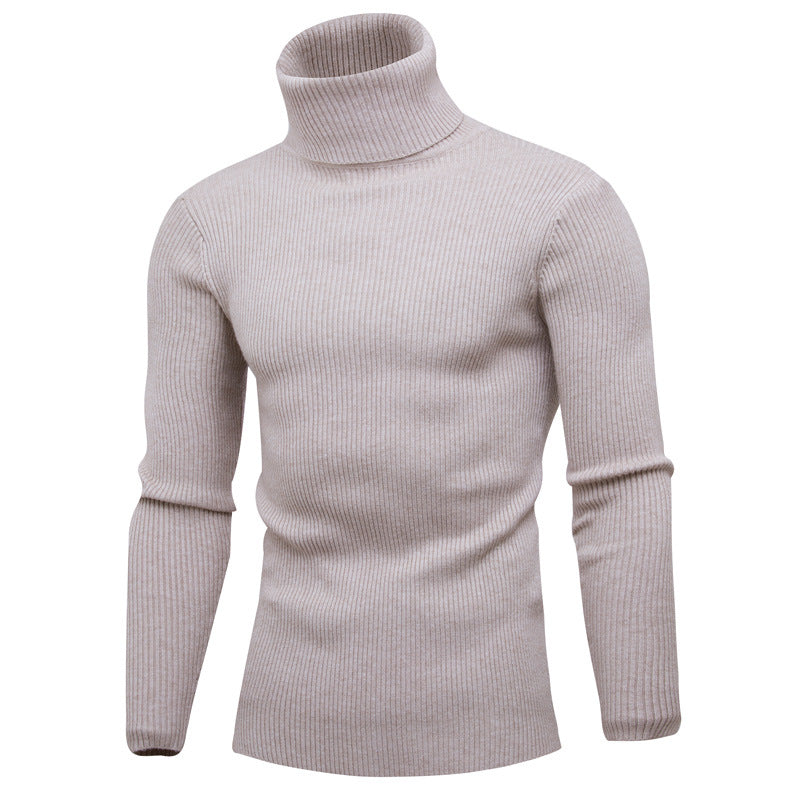 Herren eleganter Rollkragenpullover aus weichem Strick Stilzeits