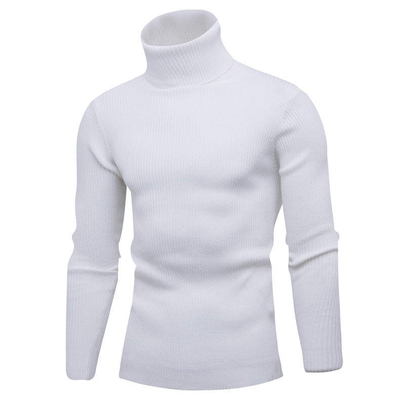Herren eleganter Rollkragenpullover aus weichem Strick Stilzeits