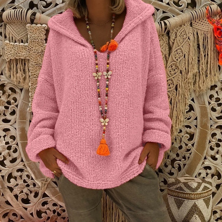 Damen Kapuzenpullover aus weichem Material mit lässigem Schnitt Stilzeits