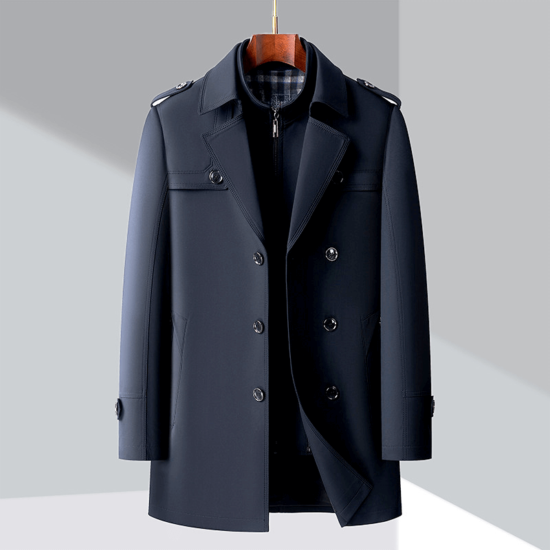 Stilzeits | Herren Doppelreiher Trenchcoat