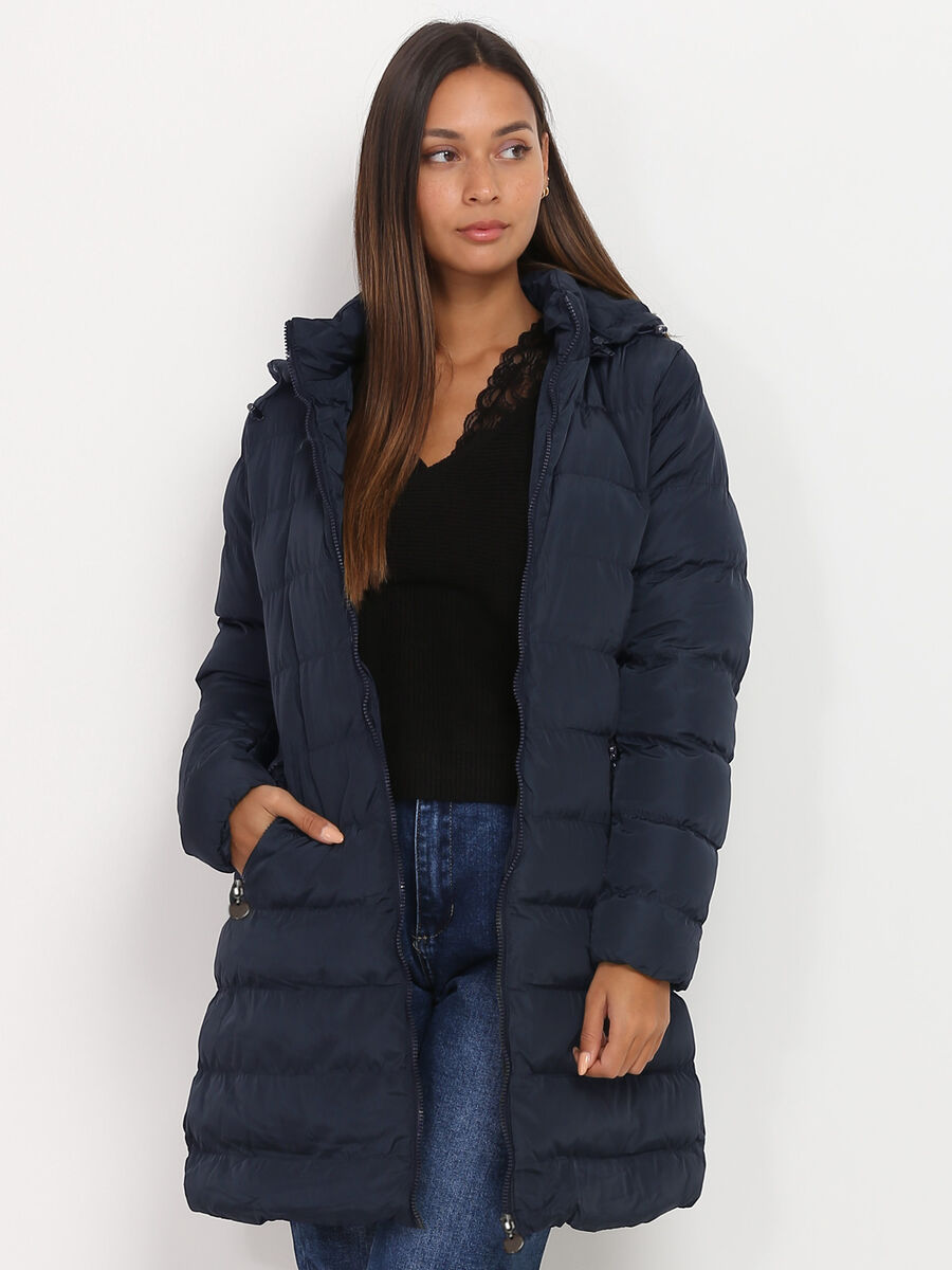 Damen Daunen Winterjacke Mit Kapuze | Reißverschluss