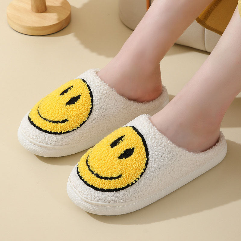 Unisex Hausschuhe Mit Smiley-Muster | Winter