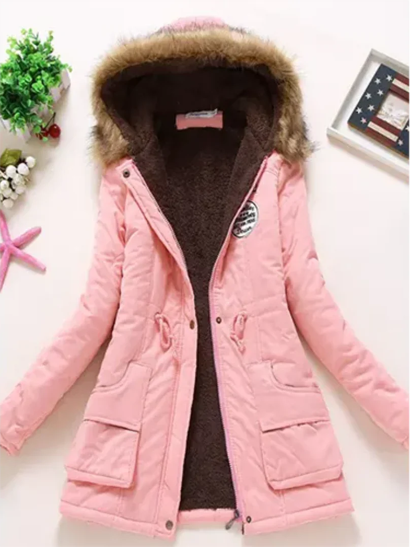 Stilzeits | Winterjacke mit Kapuze und Innenfutter für Frauen Ideal für Den Alltag
