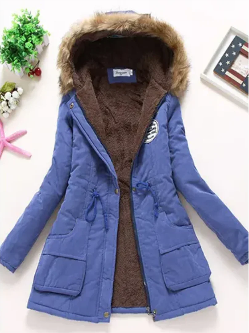 Stilzeits | Winterjacke mit Kapuze und Innenfutter für Frauen Ideal für Den Alltag