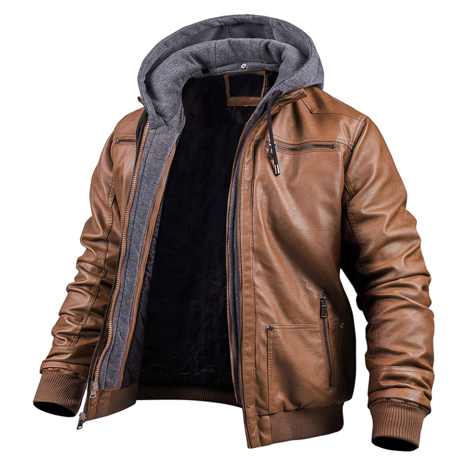 Stilzeits | Klassische Leder-Winterjacke