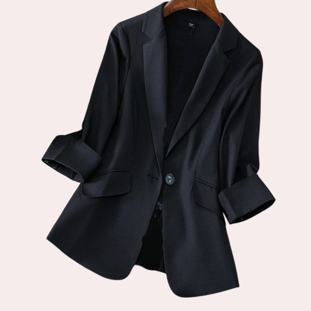 Stilzeits | Blazer mit 3/4 Ärmeln Polyester Elegant und Vielseitig
