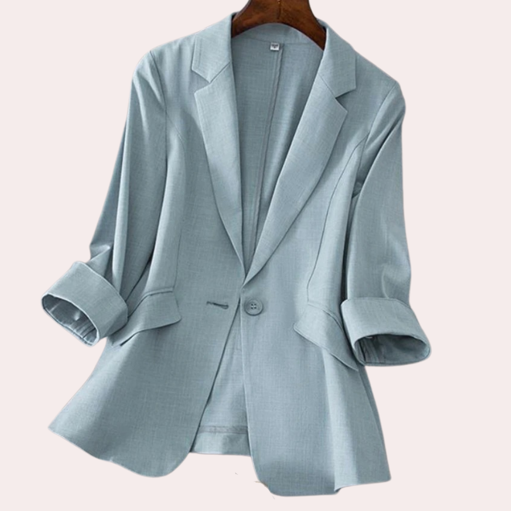 Stilzeits | Blazer mit 3/4 Ärmeln Polyester Elegant und Vielseitig