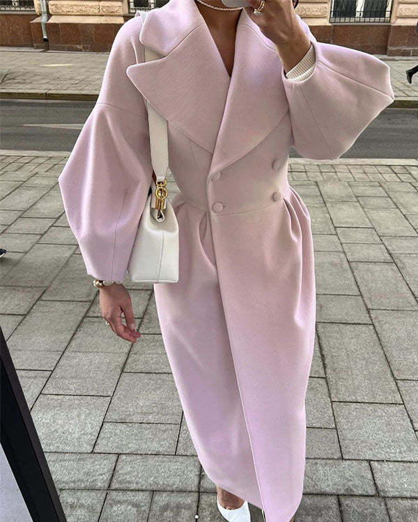 Stilzeits | Weinlese Wollsessel mit Lanternenärmeln und Revers