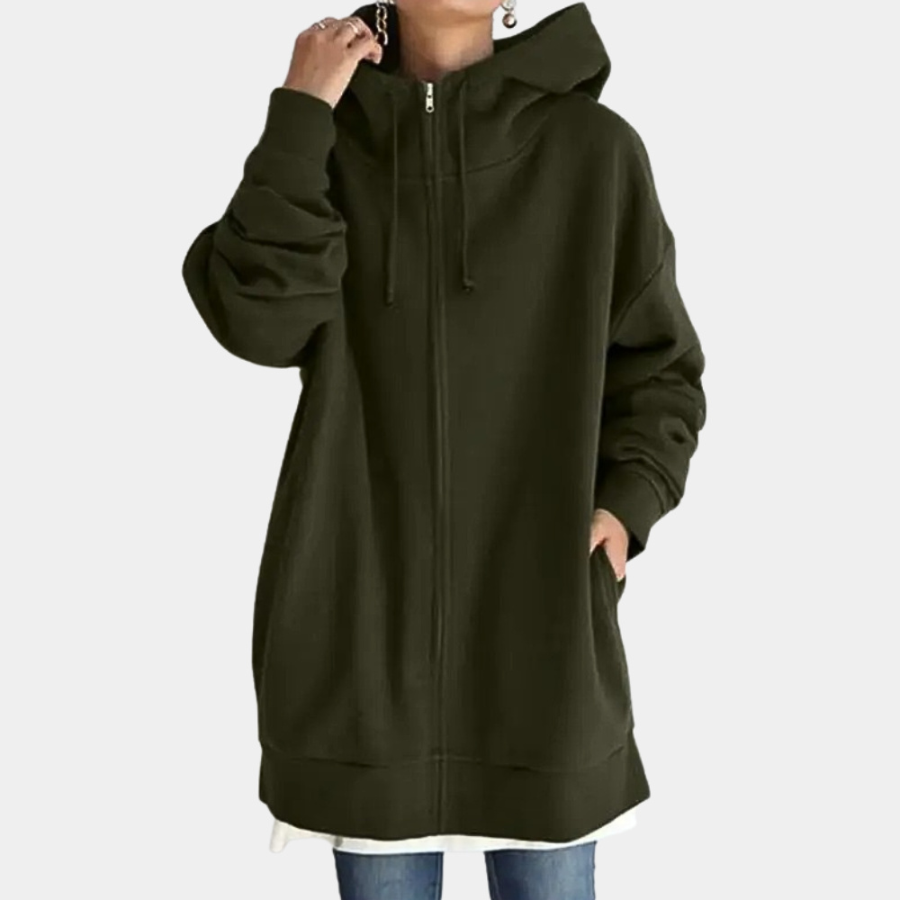 Stilzeits | Herbst Hoodie mit Reißverschluss für Frauen