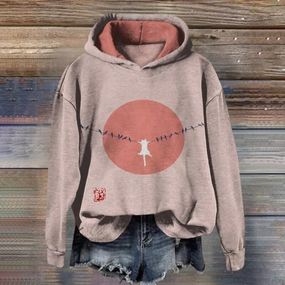 Talia Damenpullover: Modischer Pullover mit auffälligem Tiermuster