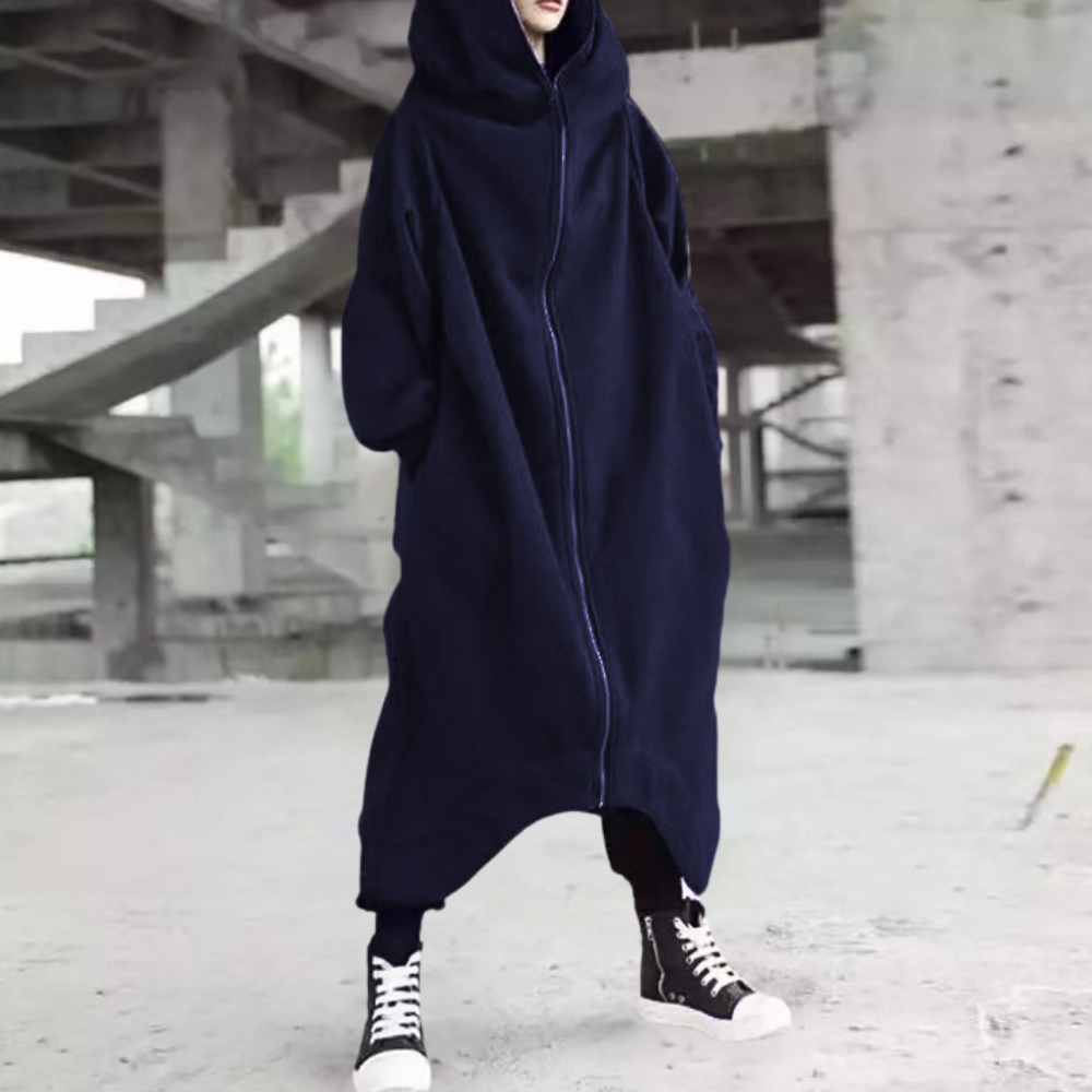 Stilzeits | Damenmantel mit Kapuze und Reißverschluss – Gemütliche Eleganz für jede Saison