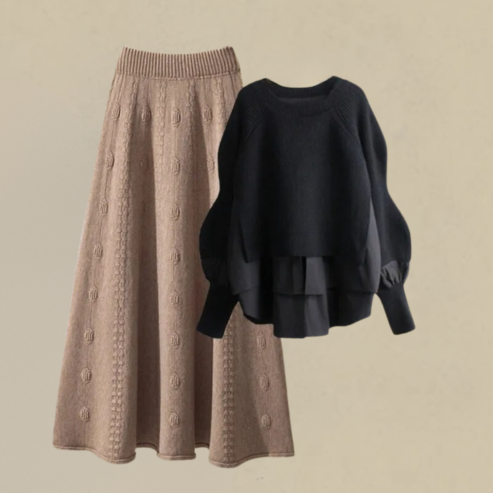 Stilvolles Strick-Ensemble von Ysolde für alle Anlässe