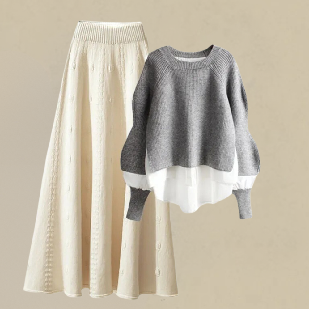 Stilvolles Strick-Ensemble von Ysolde für alle Anlässe