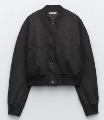 Weiche Bomberjacke aus Baumwolle für Damen, Jasmin