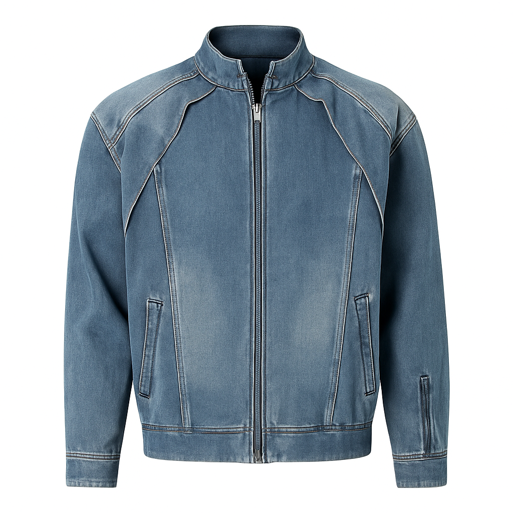 Stilzeits | Herren Jeansjacke mit Vintage-Effekt