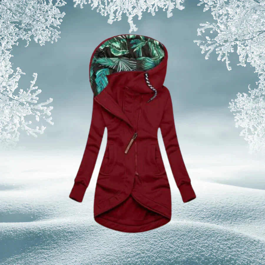 Stilzeits | Lang für Frauen mit Kapuze und langen Ärmeln ideal für den Herbst und Winter