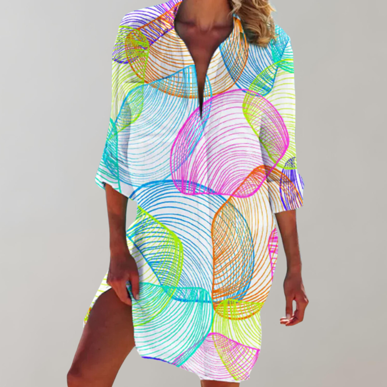 Sommerliches Midikleid Emma mit Muster