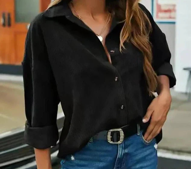 Trendige Wendela Cordbluse