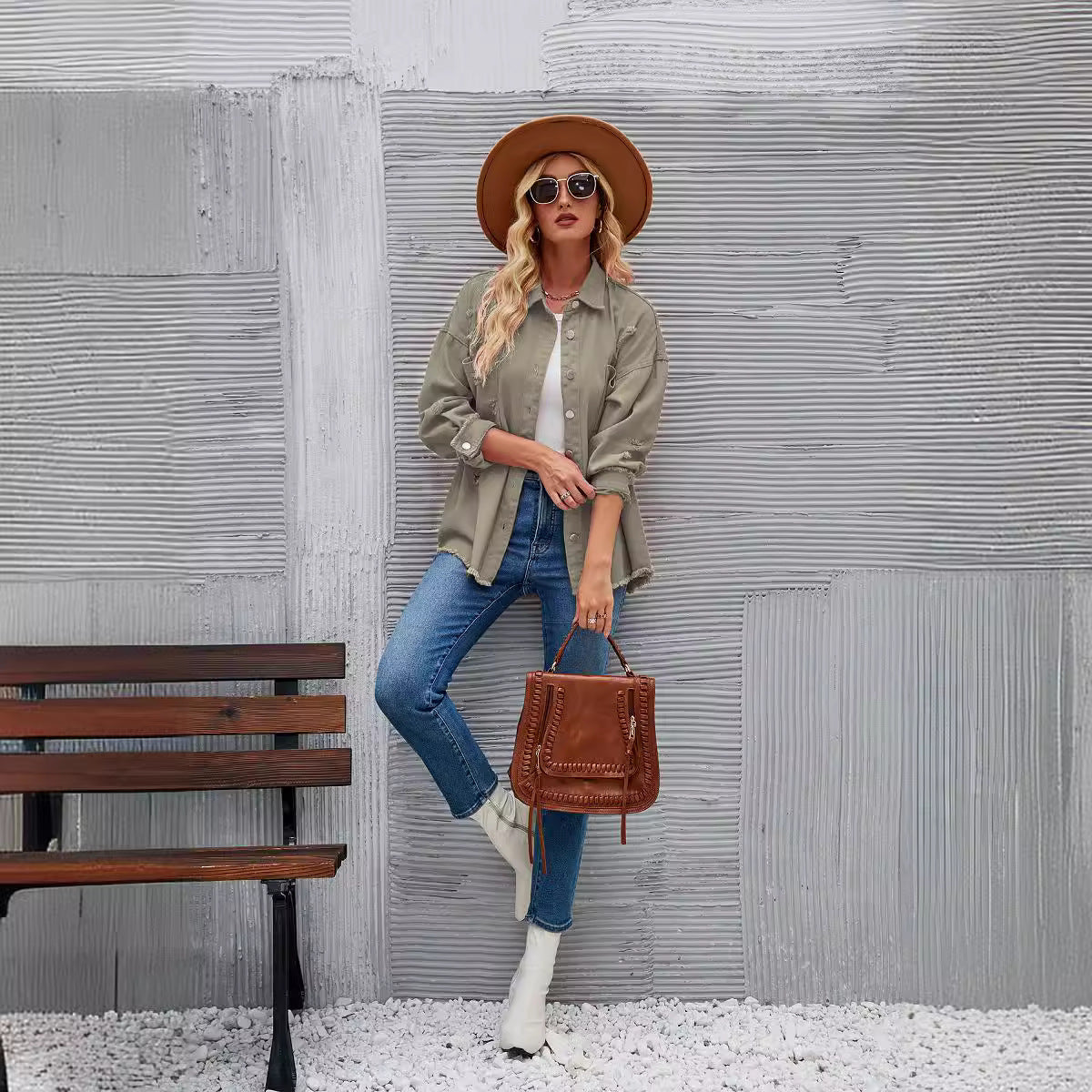 Stilzeits | Denimjacken mit Knöpfen, Herbst