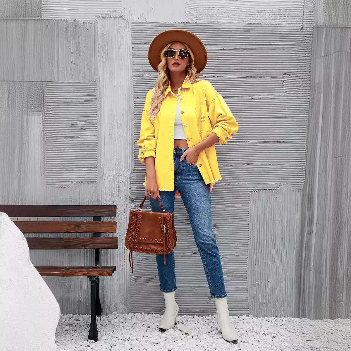 Stilzeits | Denimjacken mit Knöpfen, Herbst