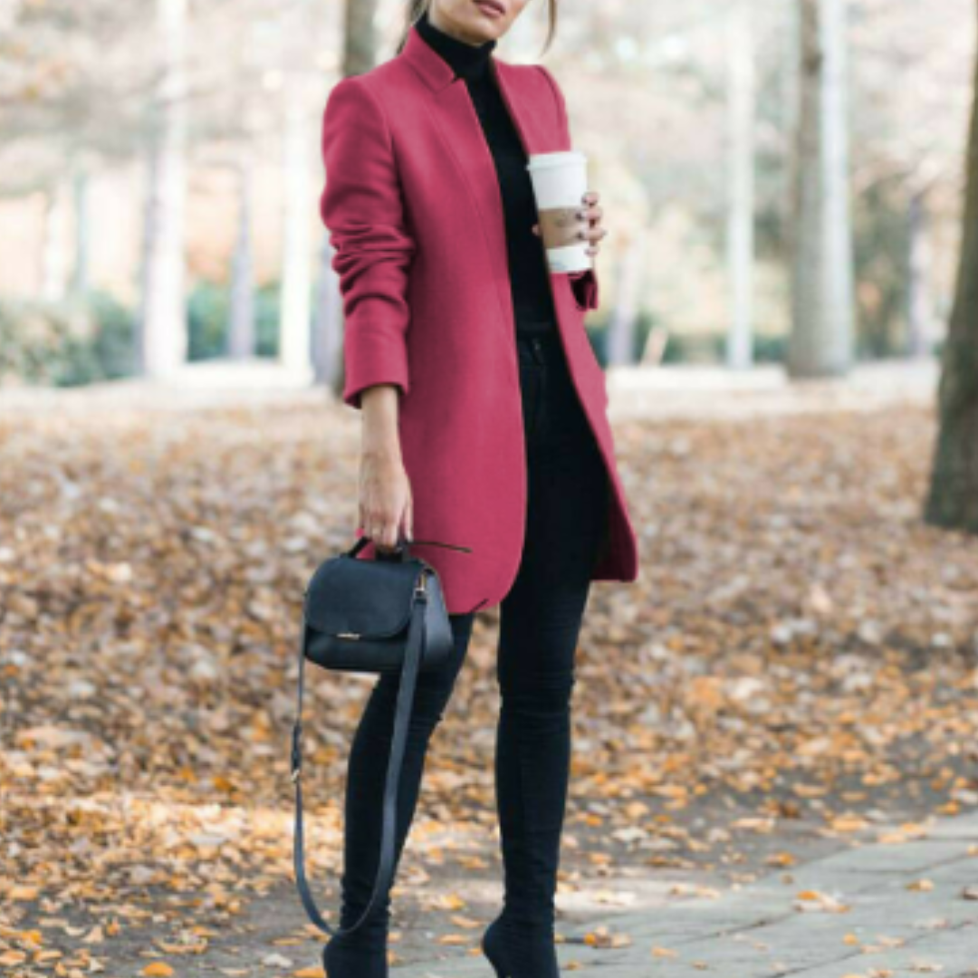 Stilzeits | Kurze Jacke ohne Kragen, Elegant