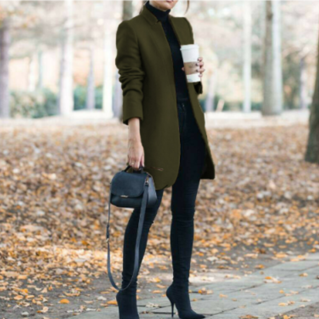 Stilzeits | Kurze Jacke ohne Kragen, Elegant