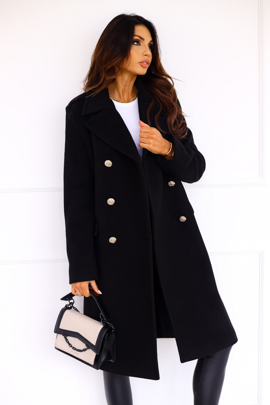 Stilzeits | Langer Trenchcoat mit Knopverschluss und Schmaler Passform