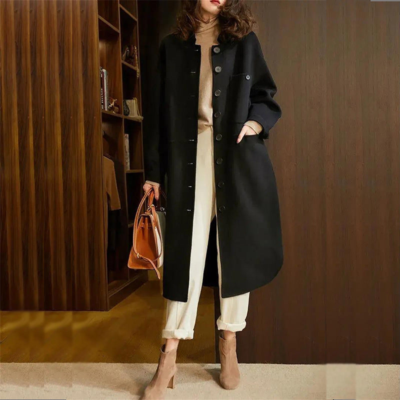 Stilzeits | Trenchcoat mit Knopfverschluss und Taschen