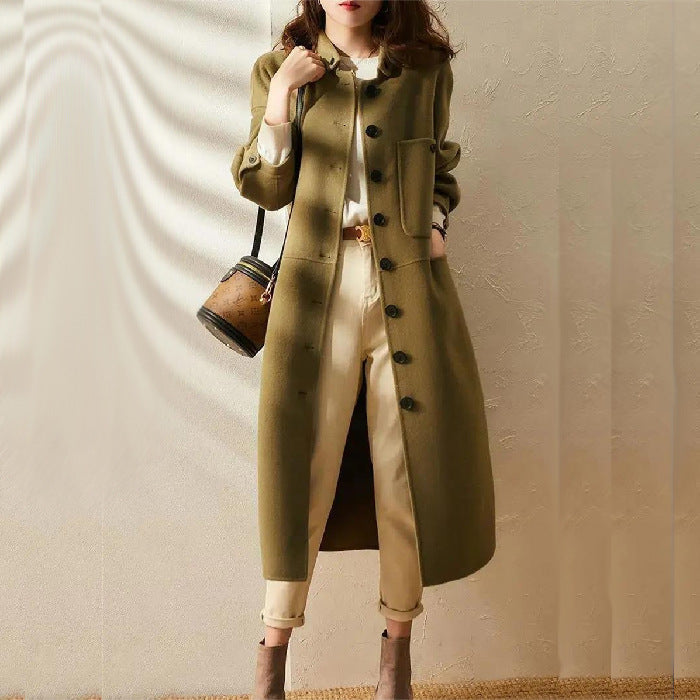 Stilzeits | Trenchcoat mit Knopfverschluss und Taschen