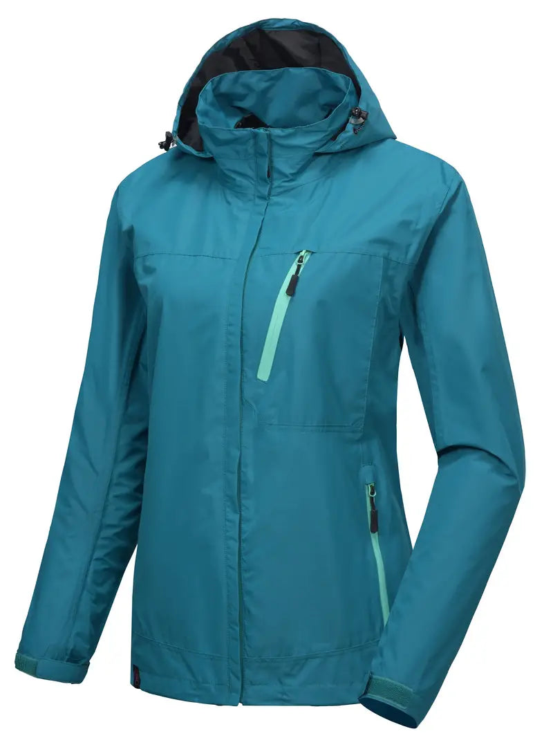 Wasserdichte Damen-Windbreakerjacke mit Kapuze von Lutrian