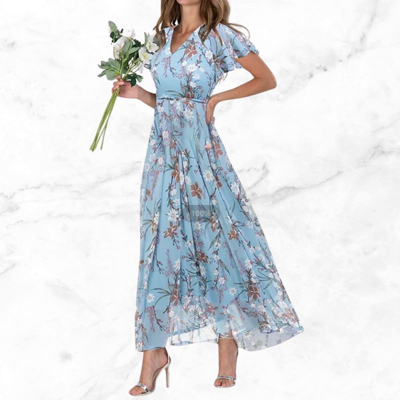 Enora Vintage Flower Dress
