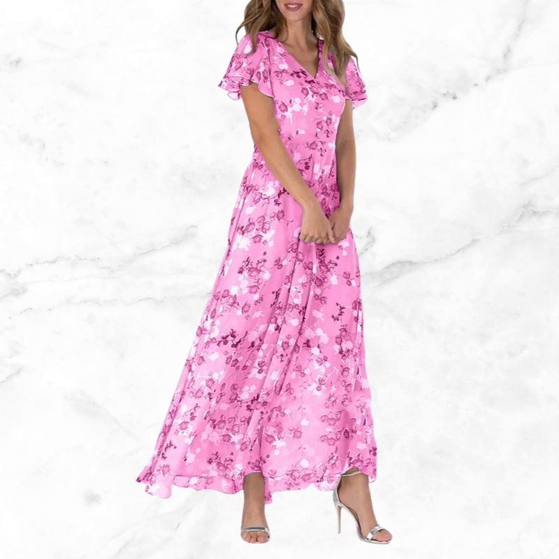 Enora Vintage Flower Dress