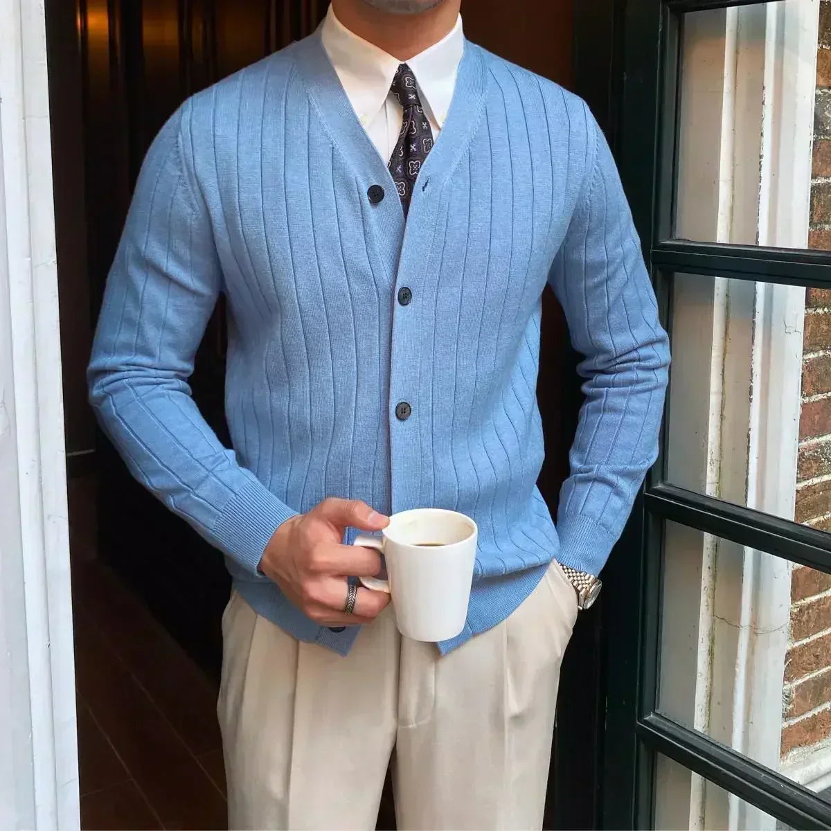 Stilzeits | Elegantes Herrenweste mit V-Ausschnitt