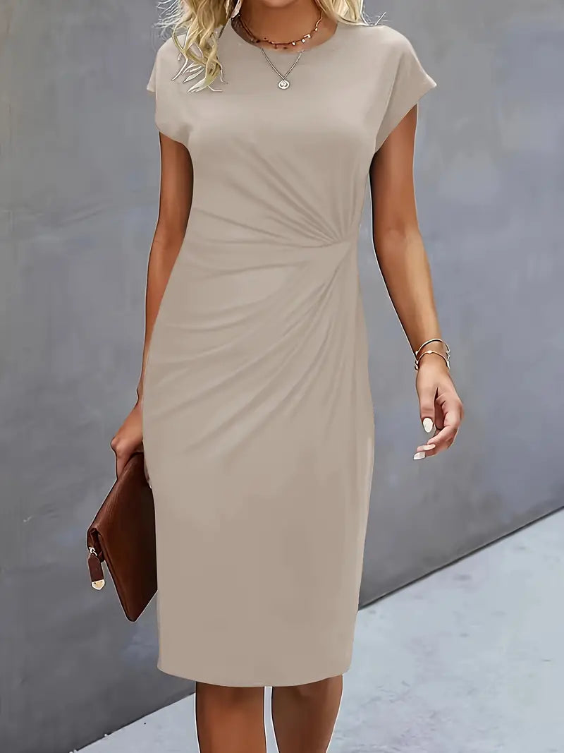 Damen-Midi-Kleid mit Vorderknoten von Reilly