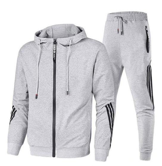 Herren Sportlicher Trainingsanzug Set - Kapuzenjacke & Jogginghosen