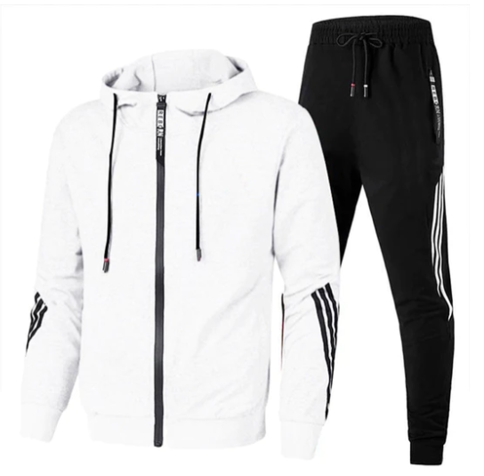 Herren Sportlicher Trainingsanzug Set - Kapuzenjacke & Jogginghosen