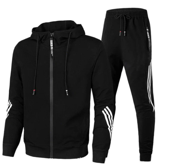 Herren Sportlicher Trainingsanzug Set - Kapuzenjacke & Jogginghosen