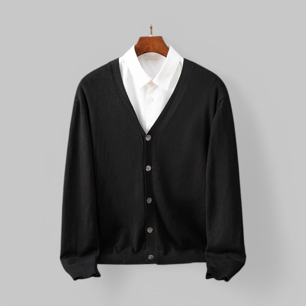 Stilzeits | Eleganter V-Ausschnitt Cardigan für Männer